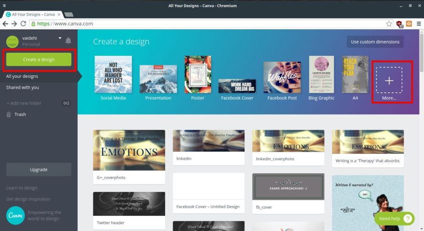 Step 2 for design patterns like infographic etc.