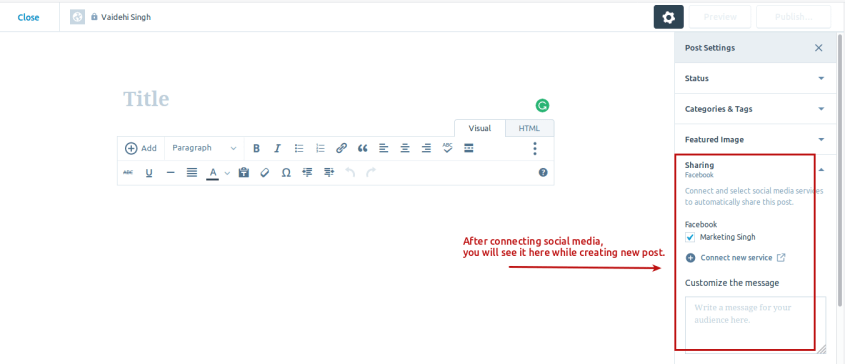 Step 4 Sharing on WordPress.com